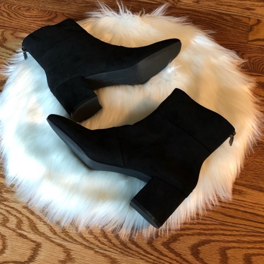 Kenneth Cole Eryc Black Booties 7.5